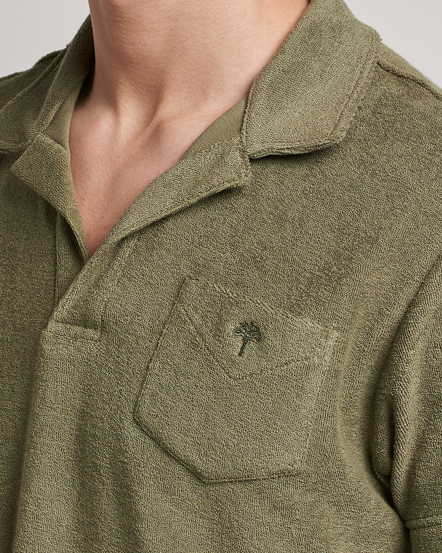 Homme | Polos | OAS | Short Sleeve Terry Polo Khaki