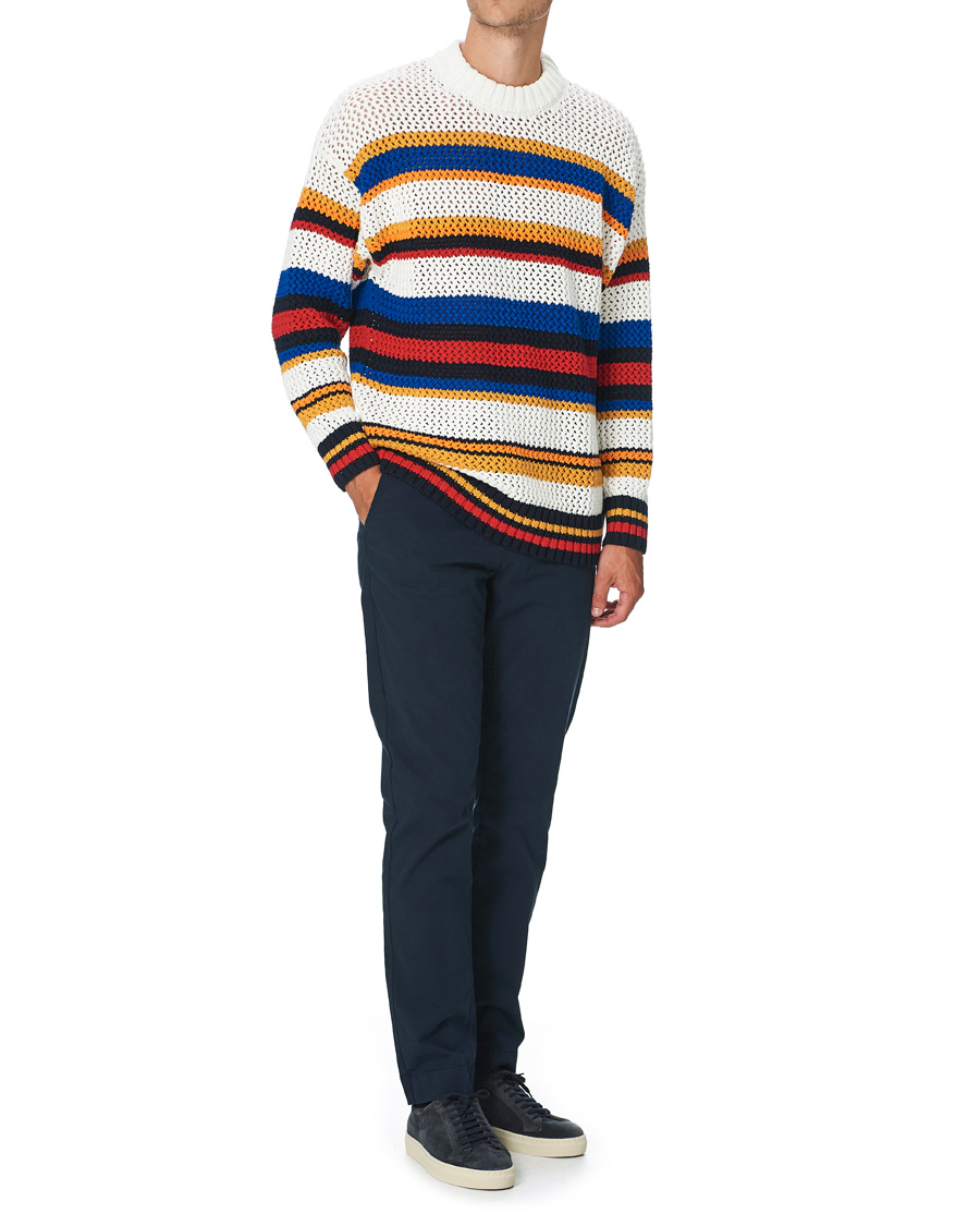 Homme | Pulls Et Tricots | GANT | Open Knit Stripe Crew Neck Multi
