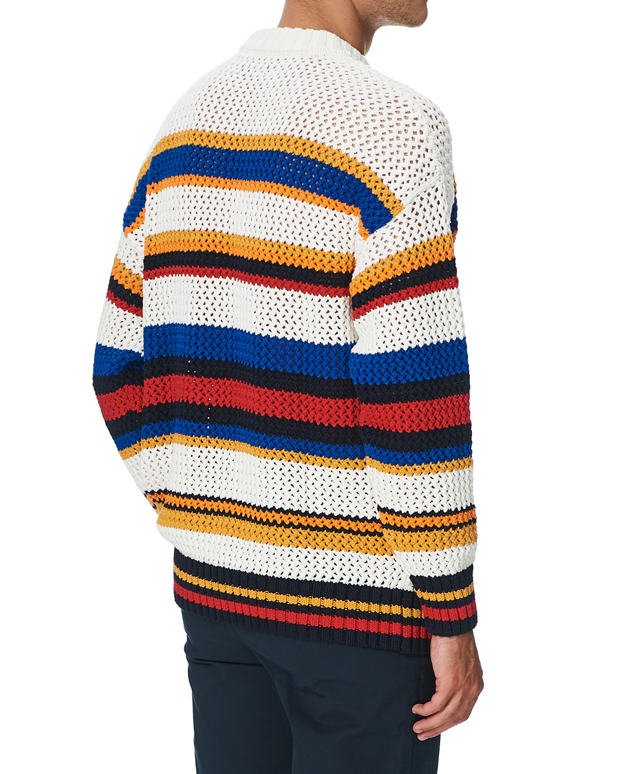 Homme | Pulls Et Tricots | GANT | Open Knit Stripe Crew Neck Multi