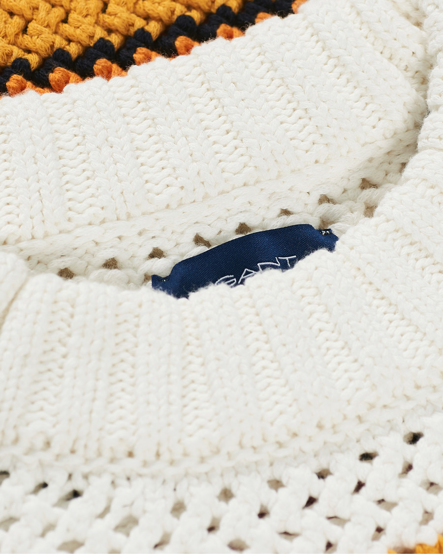 Homme | Pulls Et Tricots | GANT | Open Knit Stripe Crew Neck Multi