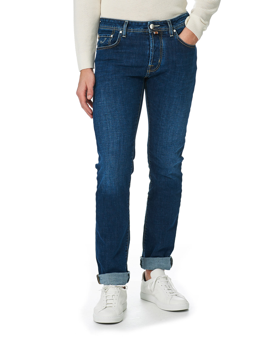 Homme | Jeans | Jacob Cohën | 688 Slim Fit Jeans Mid Blue