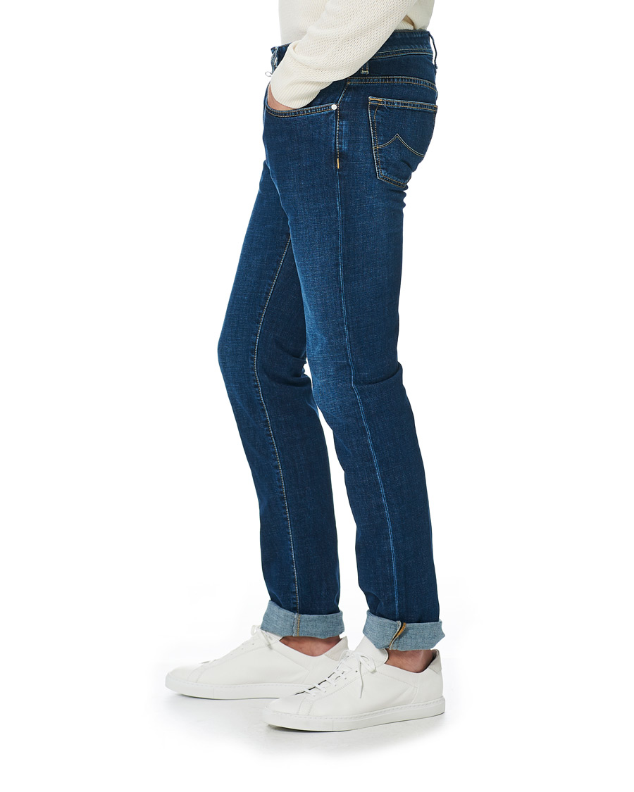 Homme | Jeans | Jacob Cohën | 688 Slim Fit Jeans Mid Blue