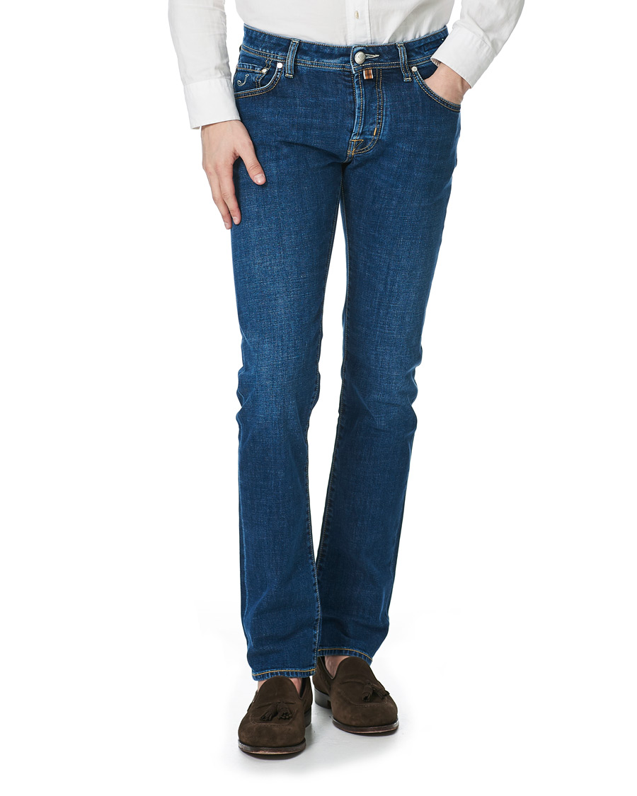 Homme | Jeans | Jacob Cohën | 622 Slim Fit Jeans Mid Blue