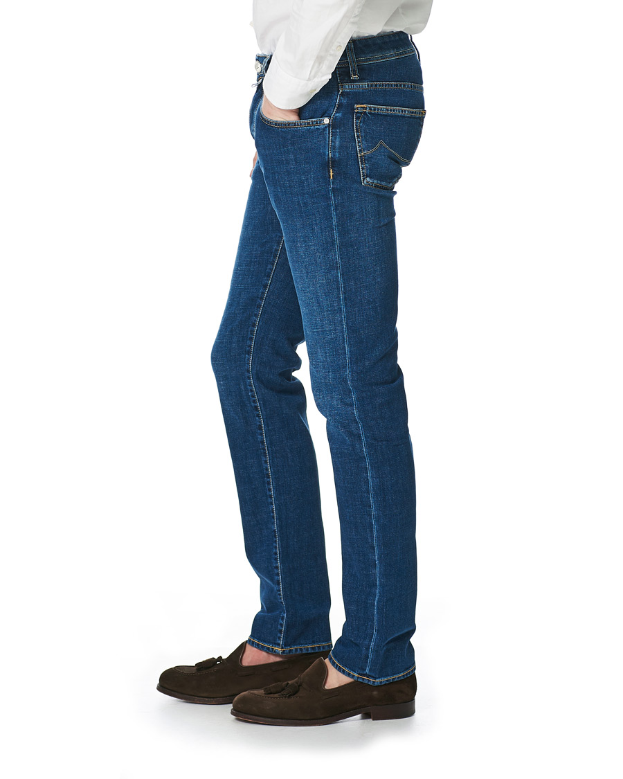 Homme | Jeans | Jacob Cohën | 622 Slim Fit Jeans Mid Blue