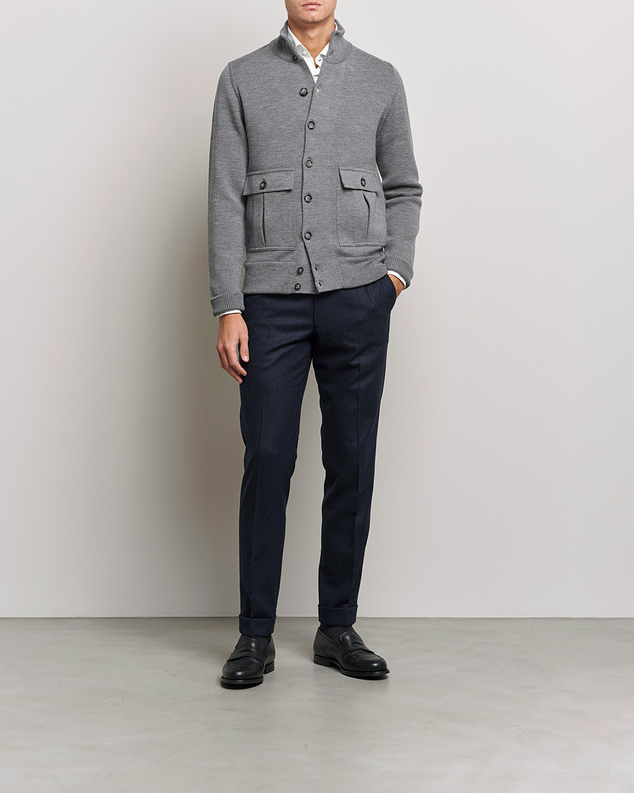 Homme | Manteaux Et Vestes | Valstar | Valstarino Merino Wool Jacket Grey Melange