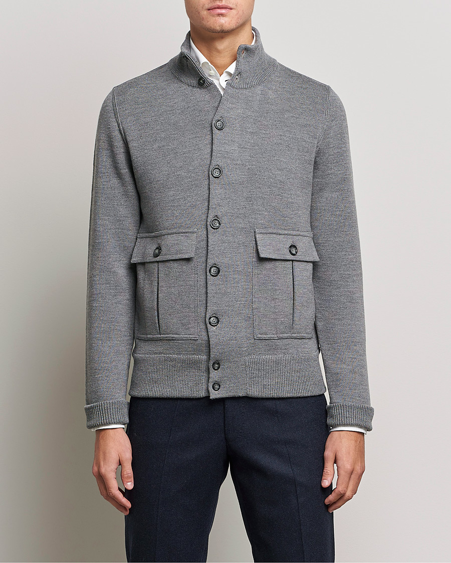 Homme | Manteaux Et Vestes | Valstar | Valstarino Merino Wool Jacket Grey Melange