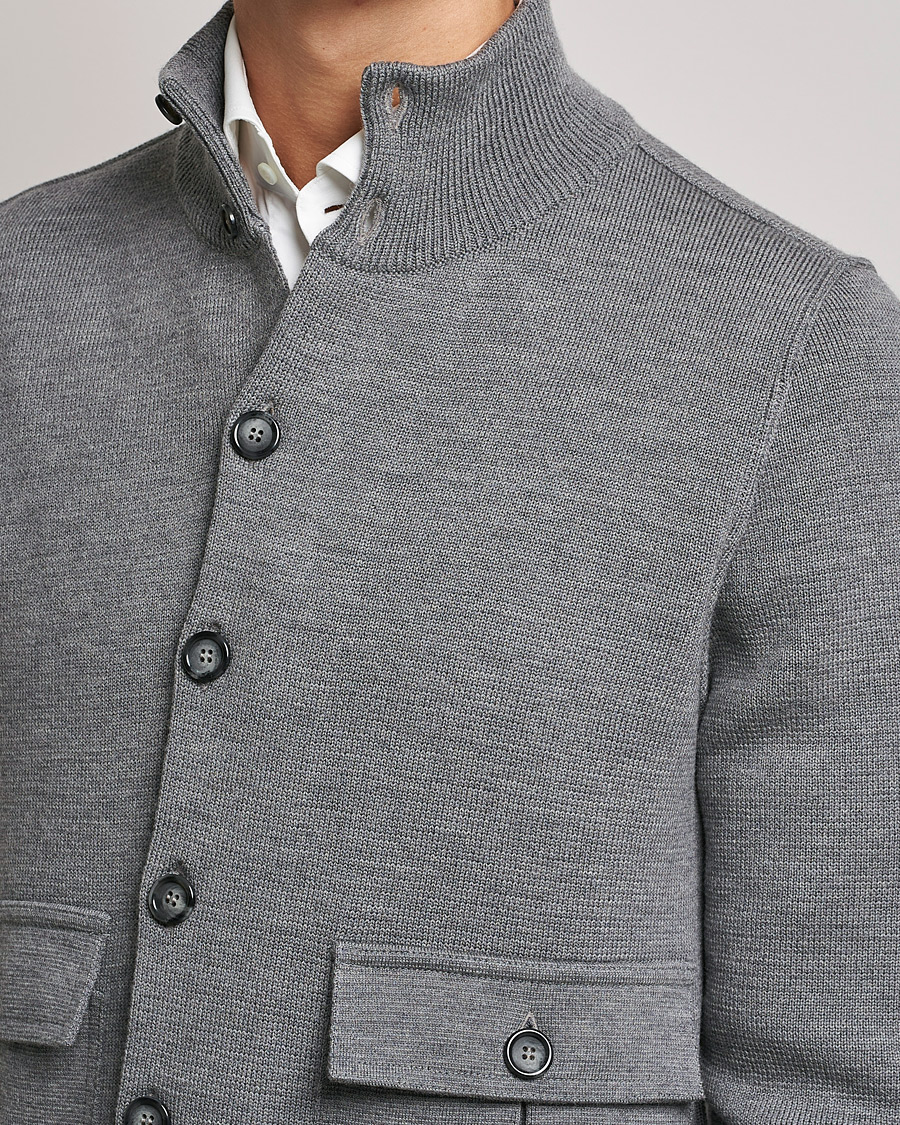 Homme | Manteaux Et Vestes | Valstar | Valstarino Merino Wool Jacket Grey Melange