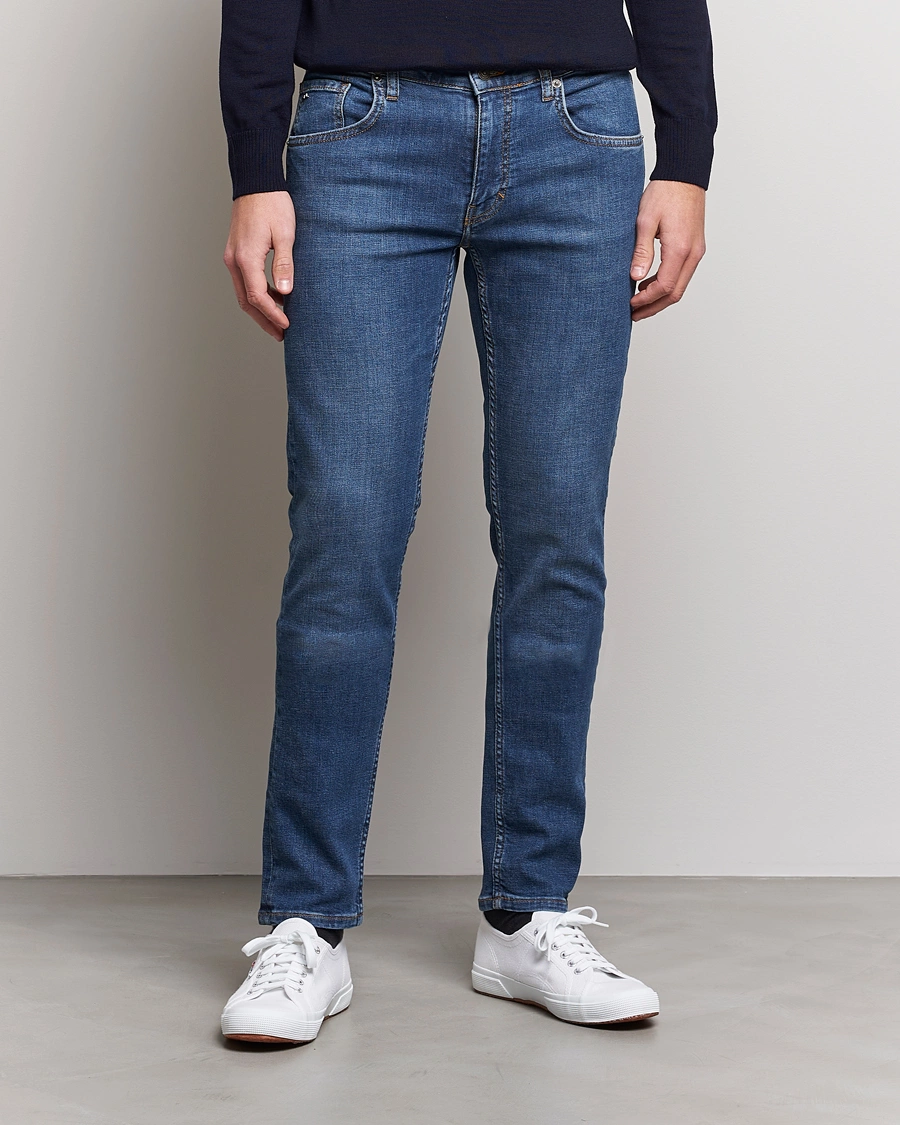 Homme | Vêtements | J.Lindeberg | Jay Active Super Stretch Jeans Mid Blue