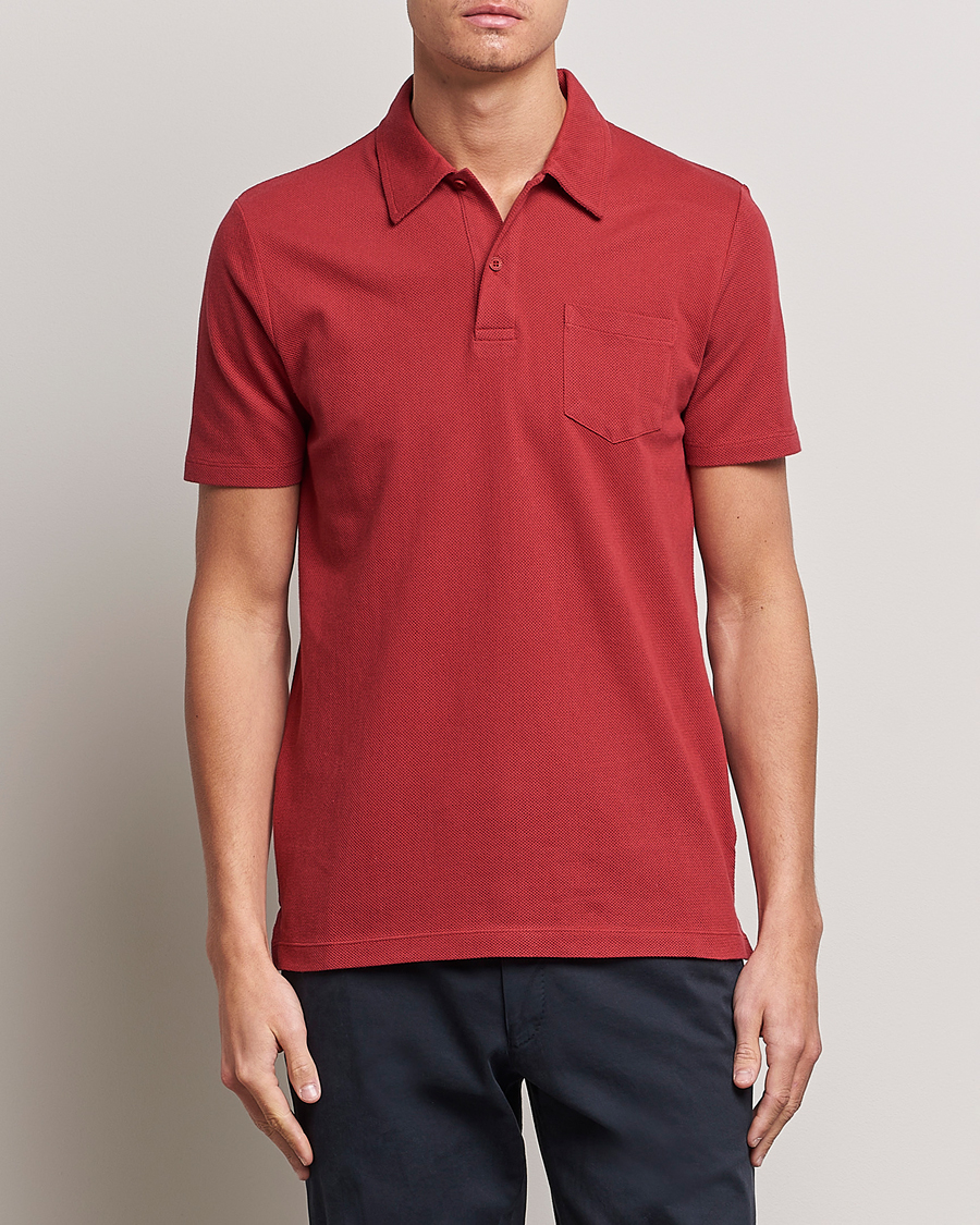 Homme | Soldes -40% | Sunspel | Riviera Polo Shirt Wine