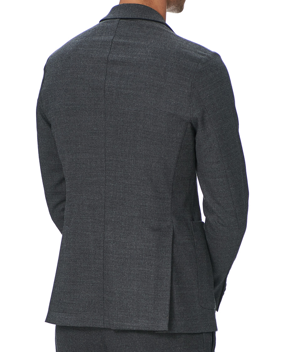 Homme | Blazers | Barena | Borgo Unconstructed Flannel Blazer Grey Melange