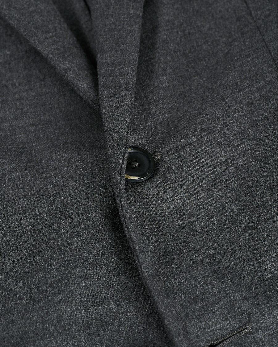 Homme | Blazers | Barena | Borgo Unconstructed Flannel Blazer Grey Melange