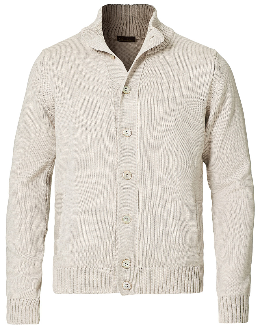Homme | Pulls Et Tricots | Stenströms | Heavy Merino Wool Cardigan Beige