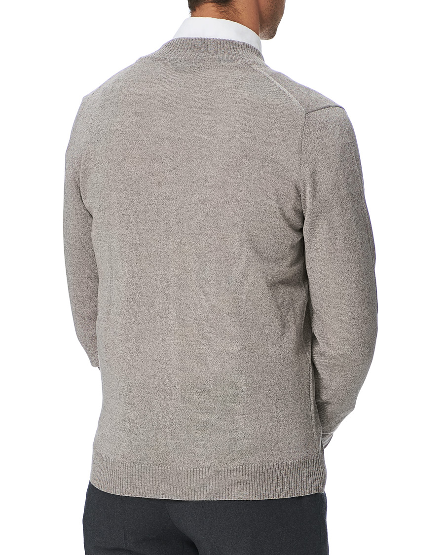 Homme | Pulls Et Tricots | Stenströms | Merino Full Zip Greige