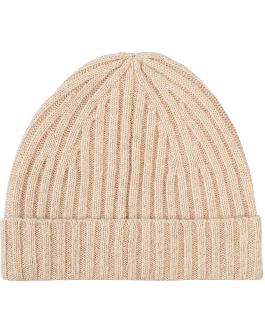 Homme | Stenströms Ribbed Cashmere Hat Beige | Stenströms | Ribbed Cashmere Hat Beige
