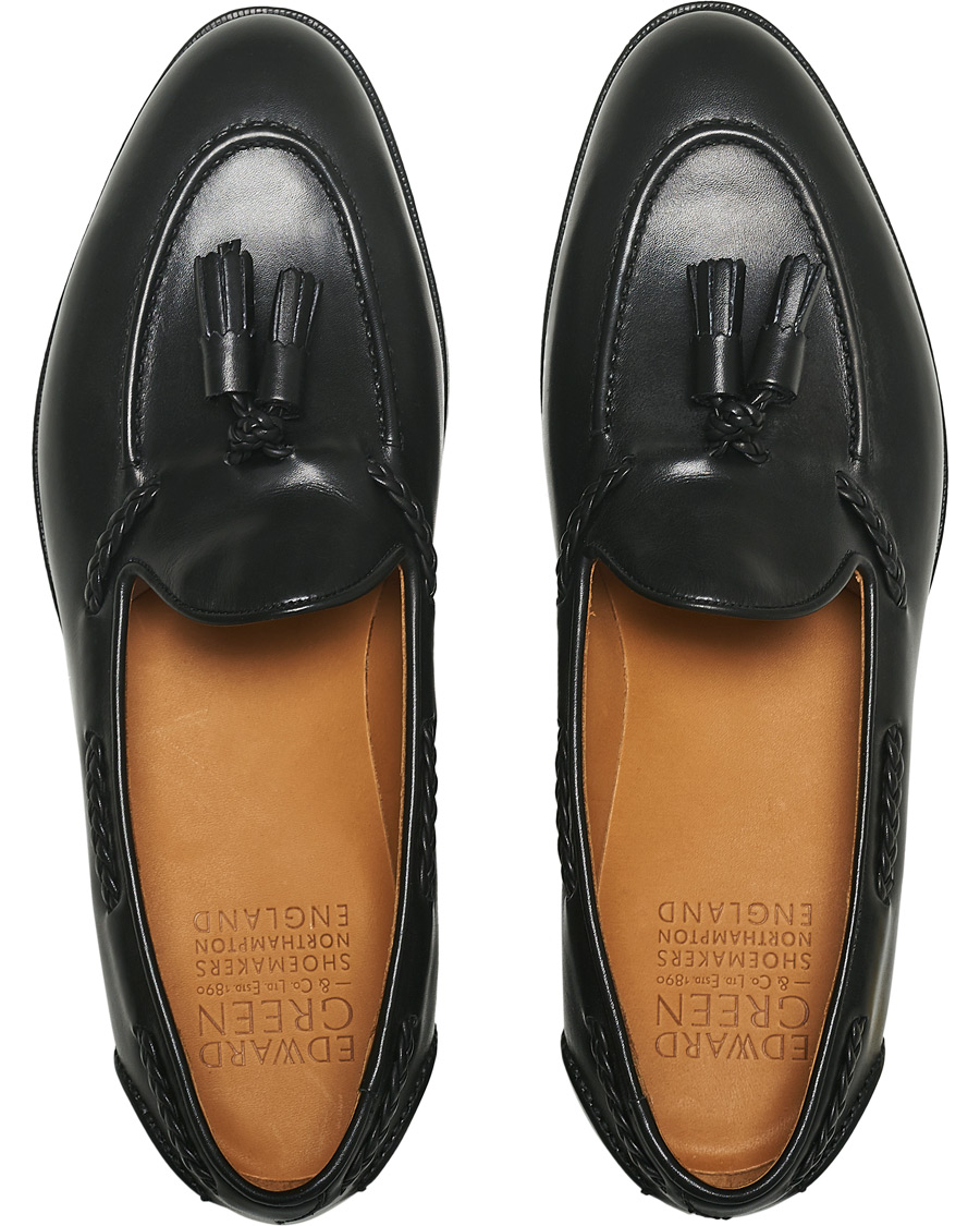 Homme | Edward Green Belgravia Tassel Loafer Black Calf | Edward Green | Belgravia Tassel Loafer Black Calf