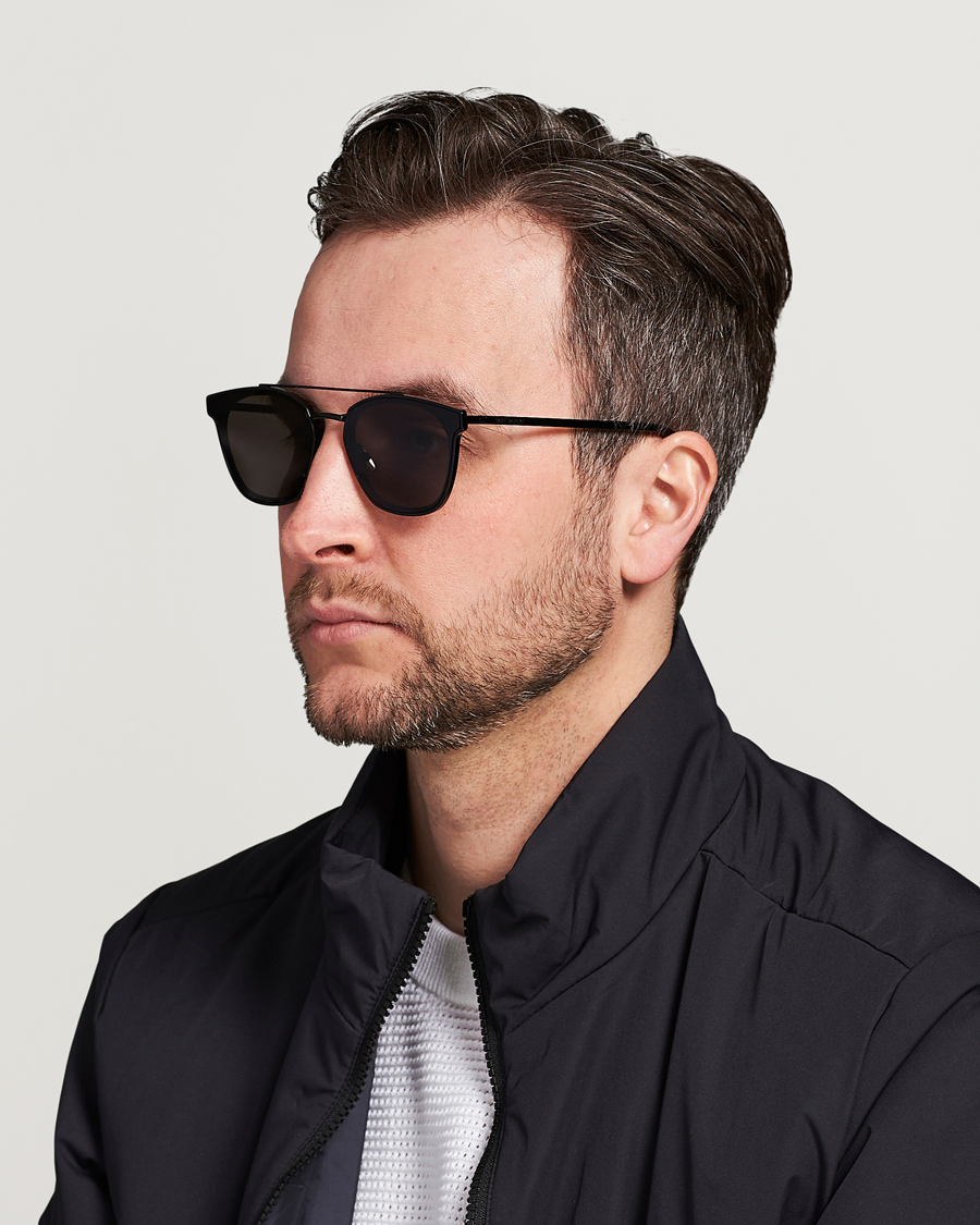 Homme | Lunettes De Soleil | Saint Laurent | SL 28 Sunglasses Black/Grey