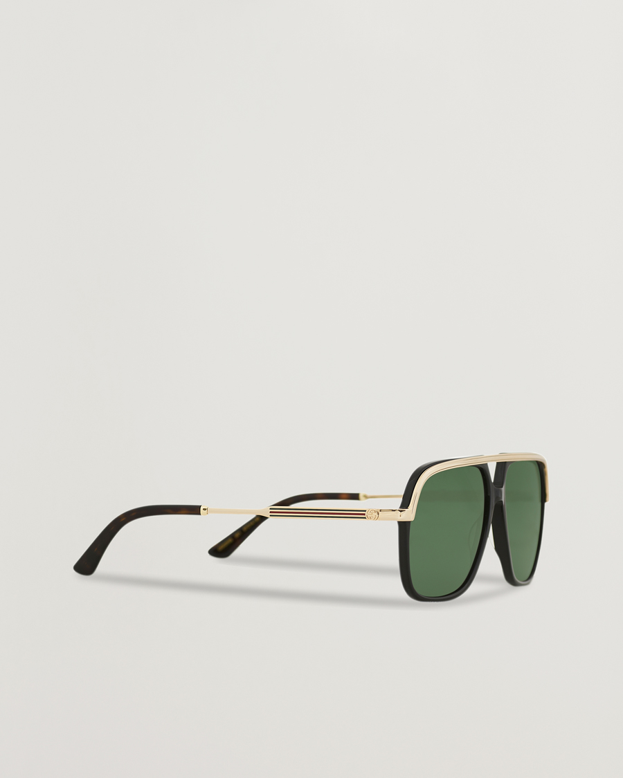 Homme | Gucci GG0200S Sunglasses Black/Gold | Gucci | GG0200S Sunglasses Black/Gold