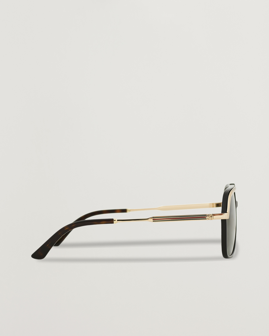 Homme | Gucci GG0200S Sunglasses Black/Gold | Gucci | GG0200S Sunglasses Black/Gold