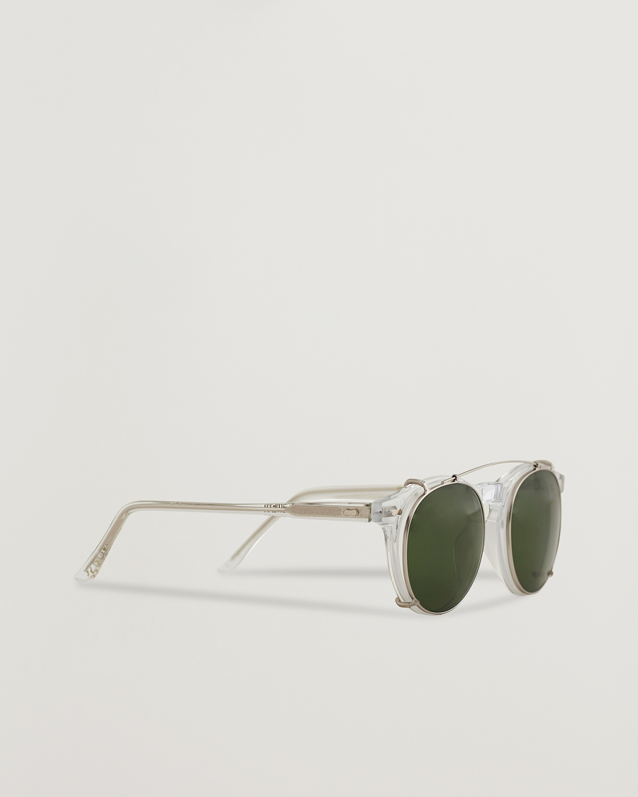 Homme | Lunettes De Soleil | TBD Eyewear | Clip-ons Silver/Bottle Green