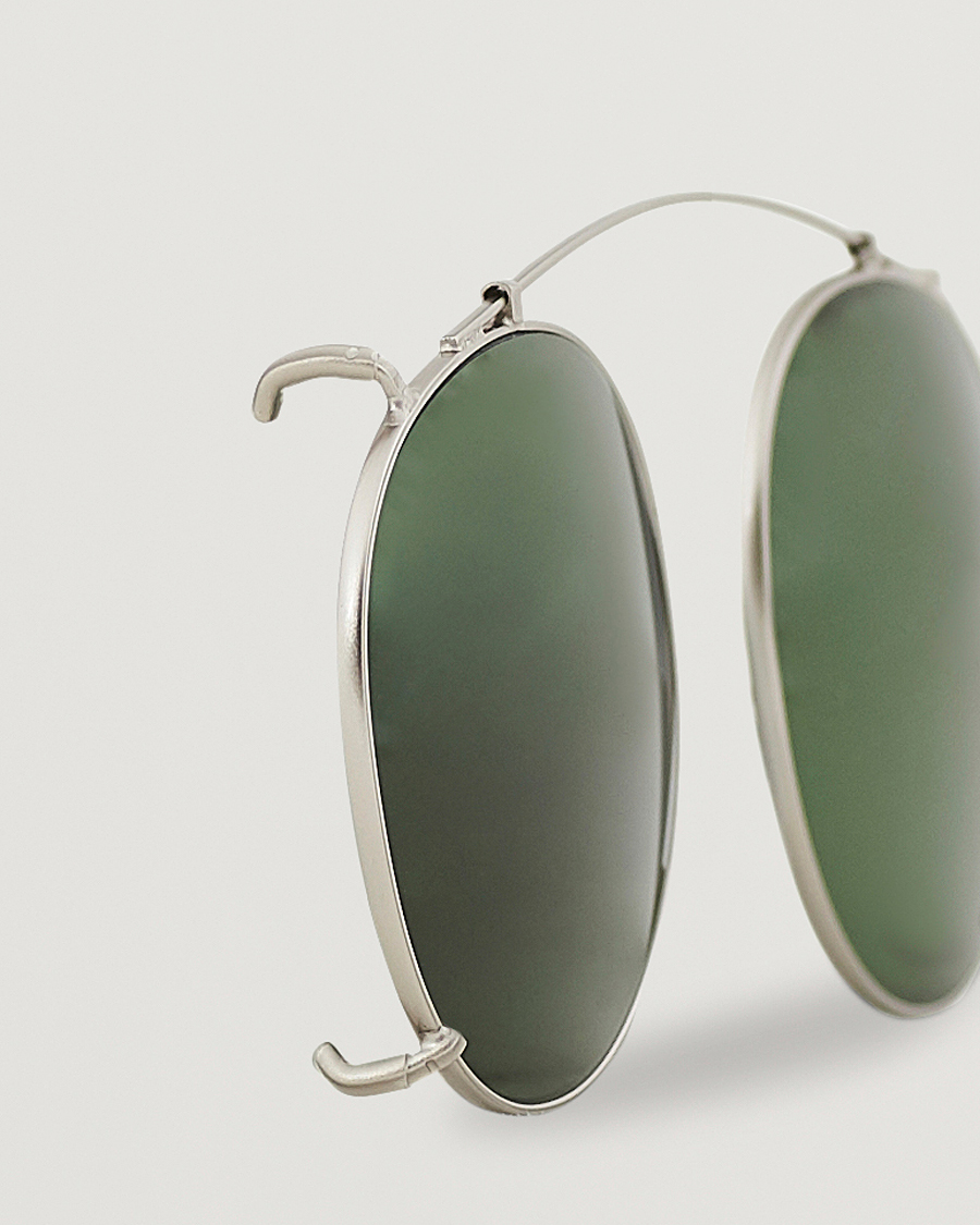 Homme | Lunettes De Soleil | TBD Eyewear | Clip-ons Silver/Bottle Green