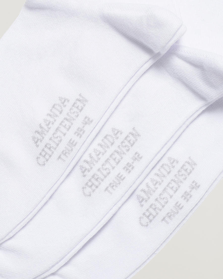 Homme | Chaussettes Quotidiennes | Amanda Christensen | 3-Pack True Cotton Socks White
