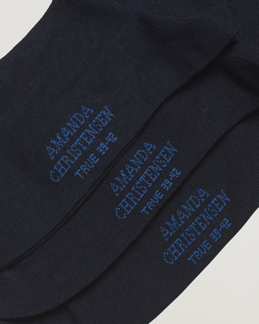 Homme | Sous-Vêtements Et Chaussettes | Amanda Christensen | 3-Pack True Cotton Socks Dark Navy