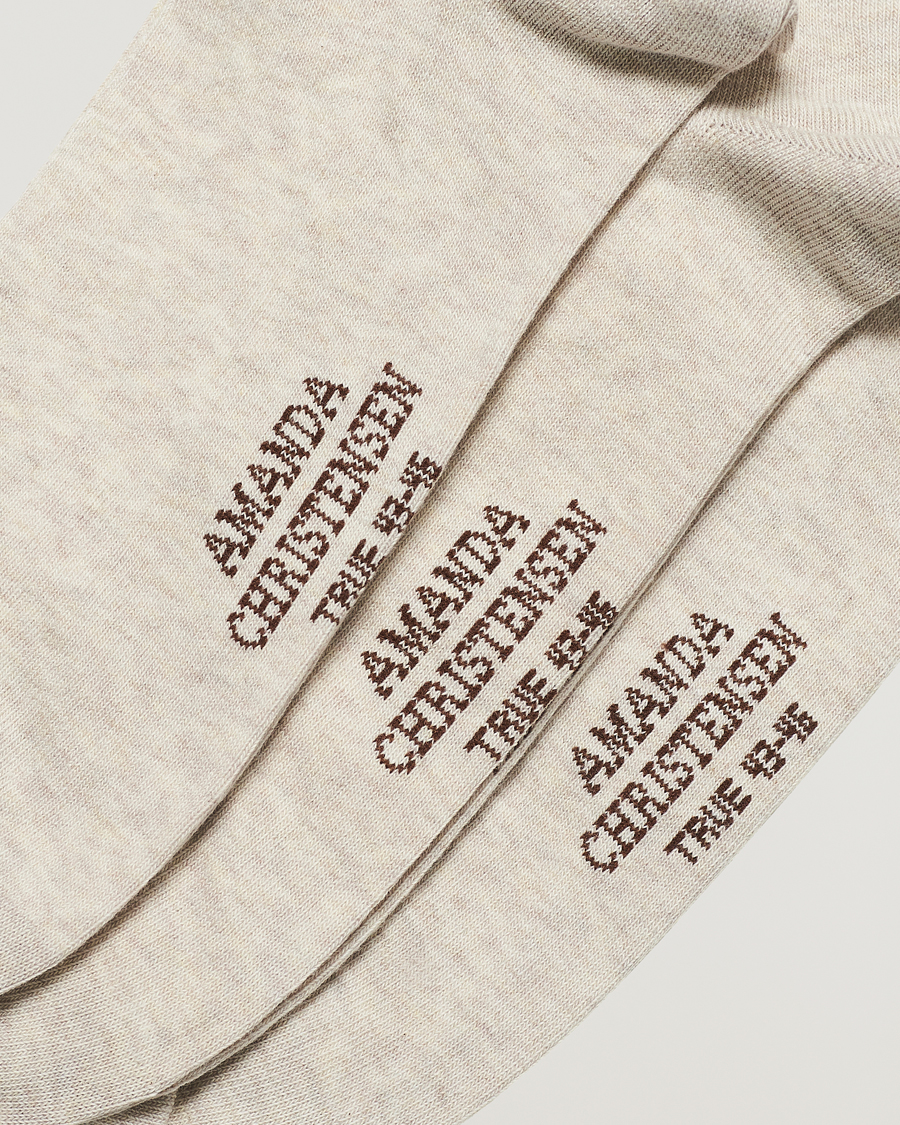 Homme | Sous-Vêtements Et Chaussettes | Amanda Christensen | 3-Pack True Cotton Socks Sand Melange