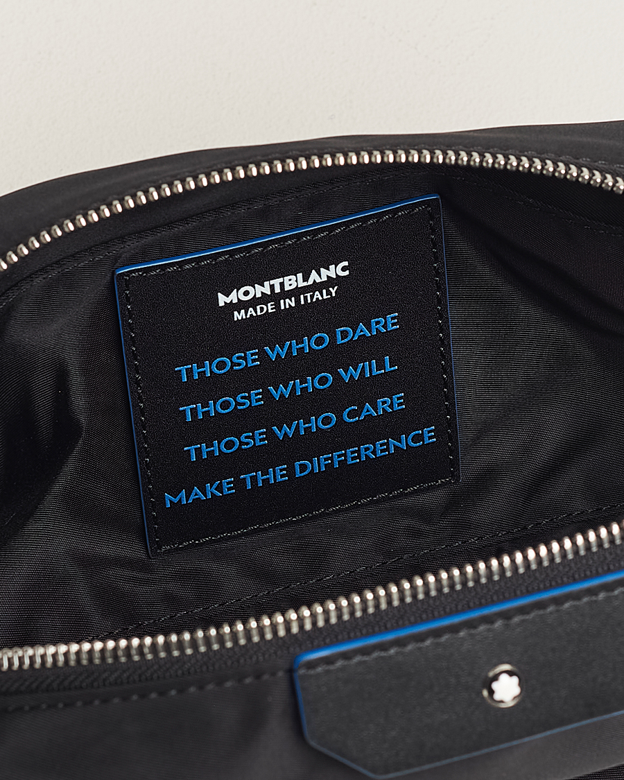 Homme | Montblanc Blue Spirit Case Medium Wash Bag Black/Blue | Montblanc | Blue Spirit Case Medium Wash Bag Black/Blue