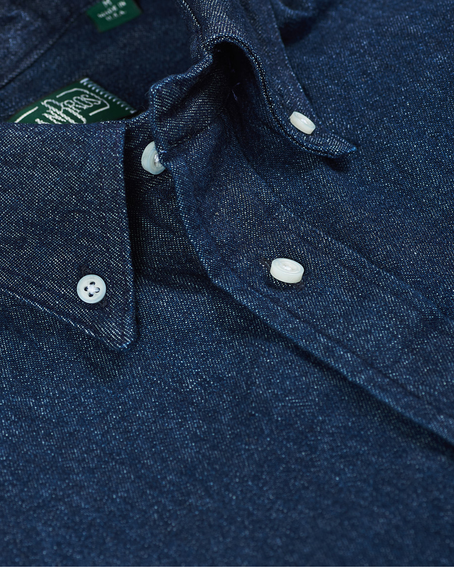 Homme | Chemises | Gitman Vintage | Button Down Denim Shirt Dark Indigo