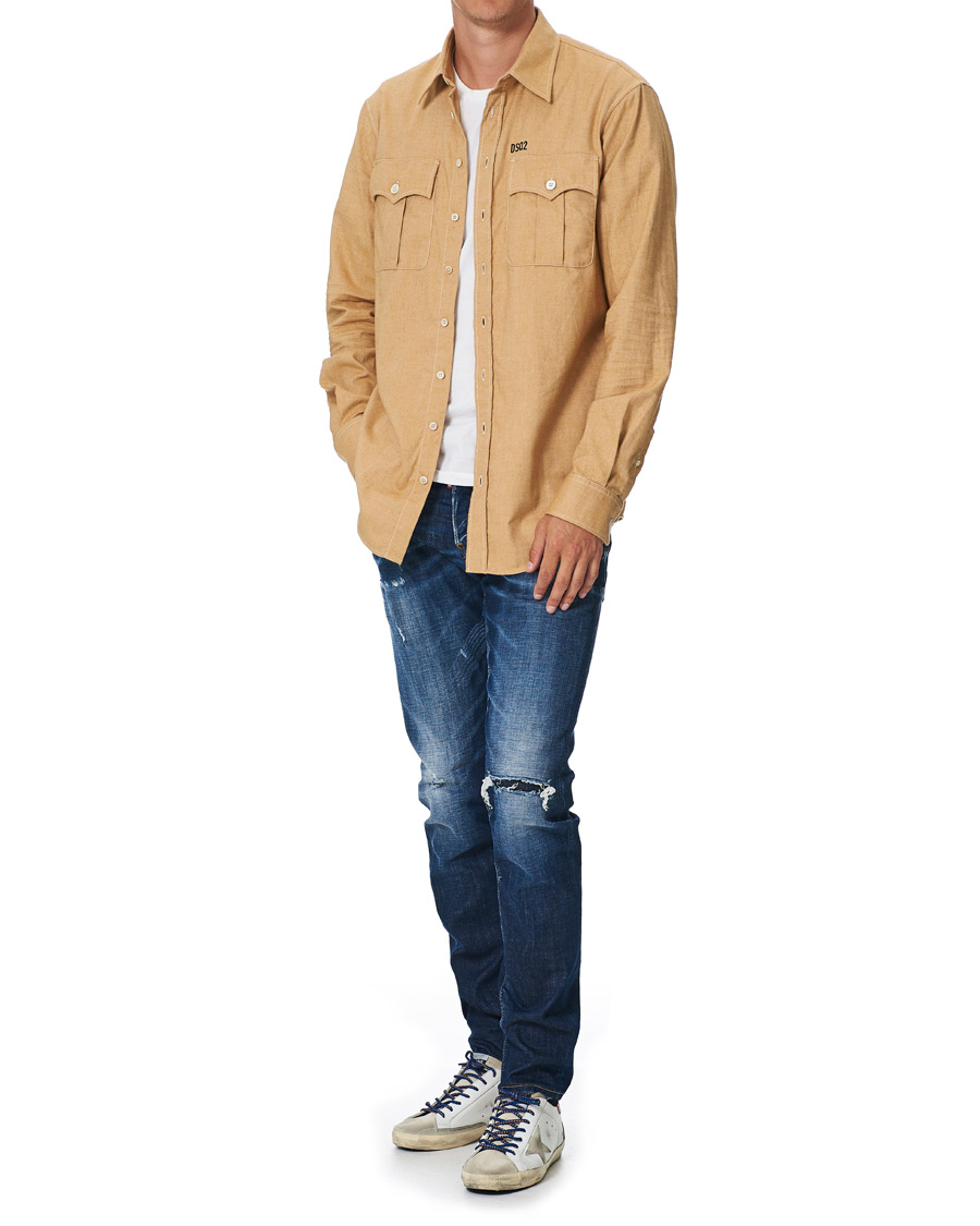 Homme | Golden Goose Deluxe Brand Super-Star Sneaker White/Red | Golden Goose | Deluxe Brand Super-Star Sneaker White/Red