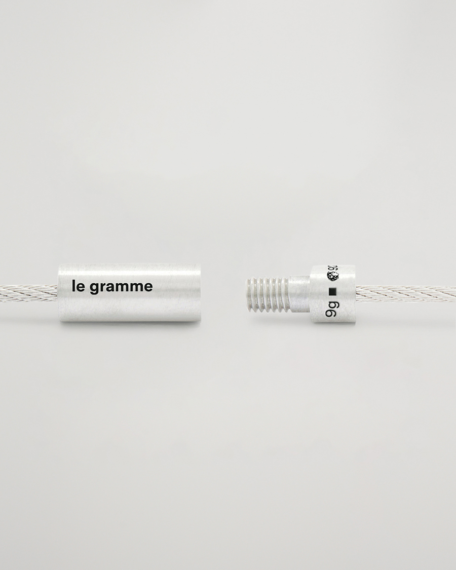 Homme | LE GRAMME Double Cable Bracelet Sterling Silver 9g | LE GRAMME | Double Cable Bracelet Sterling Silver 9g