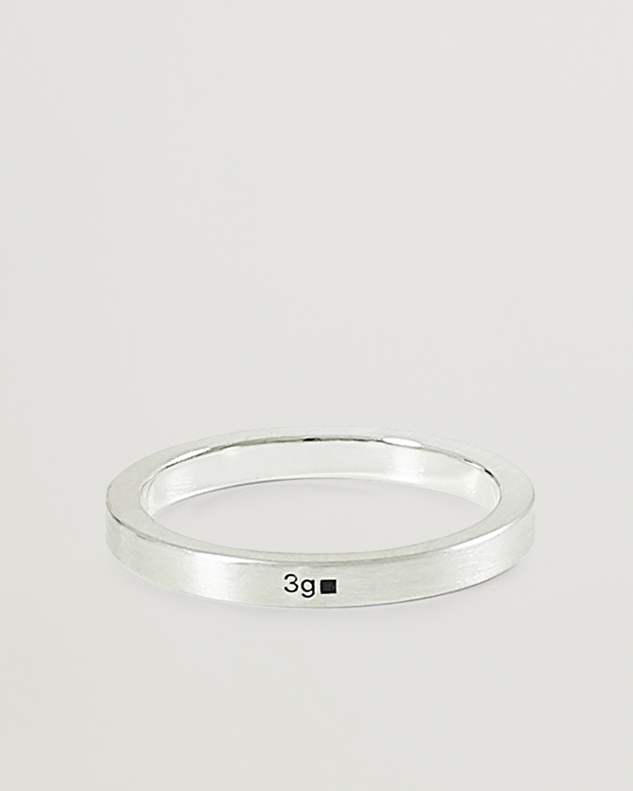 Homme | Bijoux | LE GRAMME | Ribbon Brushed Ring Sterling Silver 3g