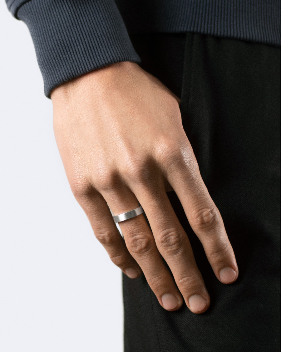 Homme | Bijoux | LE GRAMME | Ribbon Brushed Ring Sterling Silver 7g