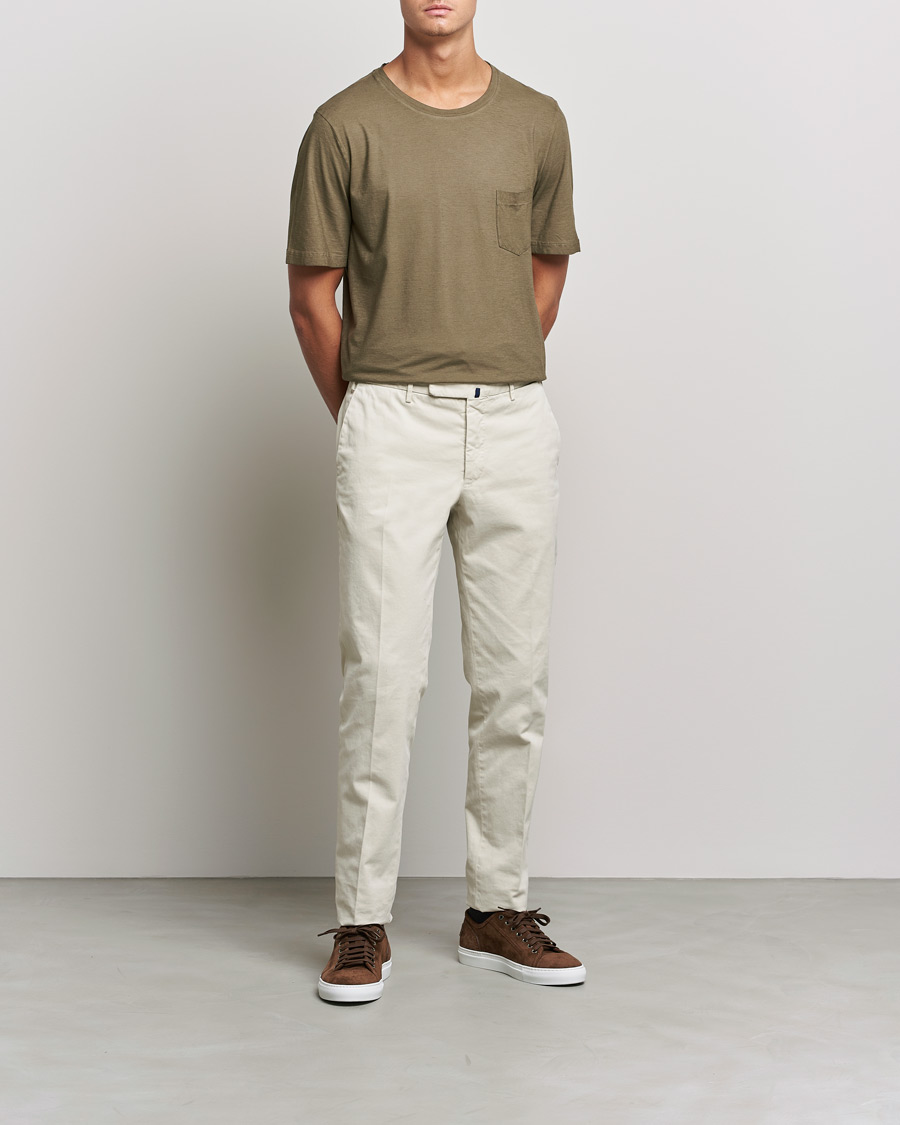 Homme | T-shirts | Massimo Alba | Panarea Watercolor T-Shirt Military