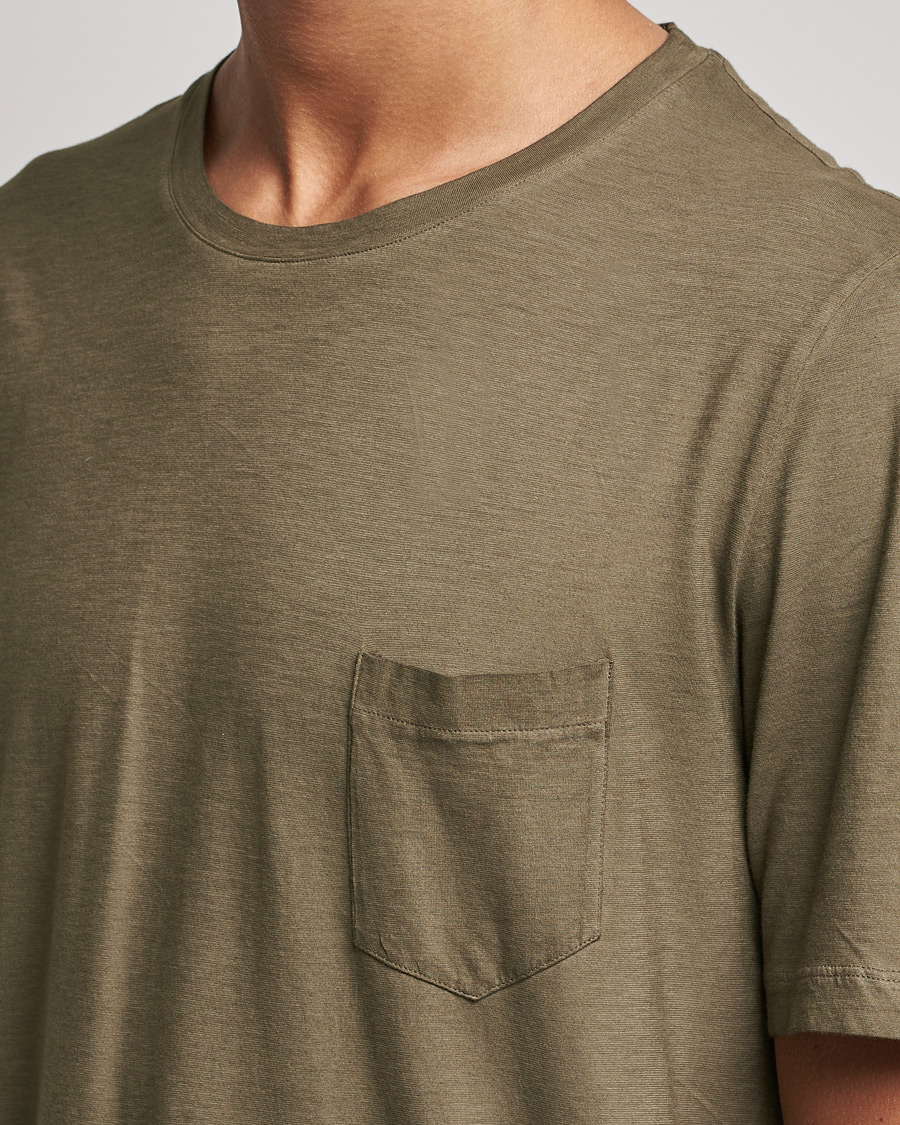 Homme | T-shirts | Massimo Alba | Panarea Watercolor T-Shirt Military