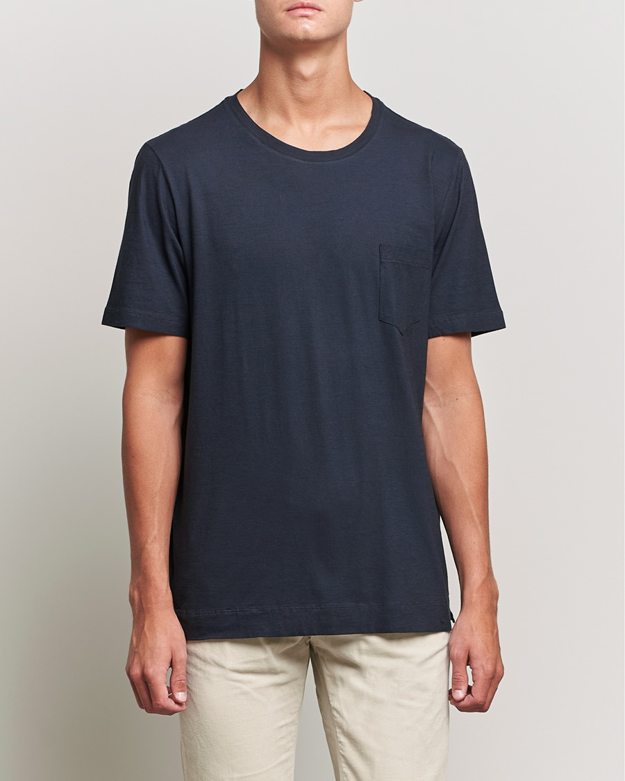 Homme | T-shirts | Massimo Alba | Panarea Watercolor T-Shirt Washed Black