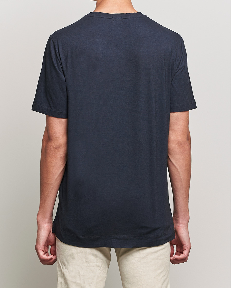 Homme | T-shirts | Massimo Alba | Panarea Watercolor T-Shirt Washed Black