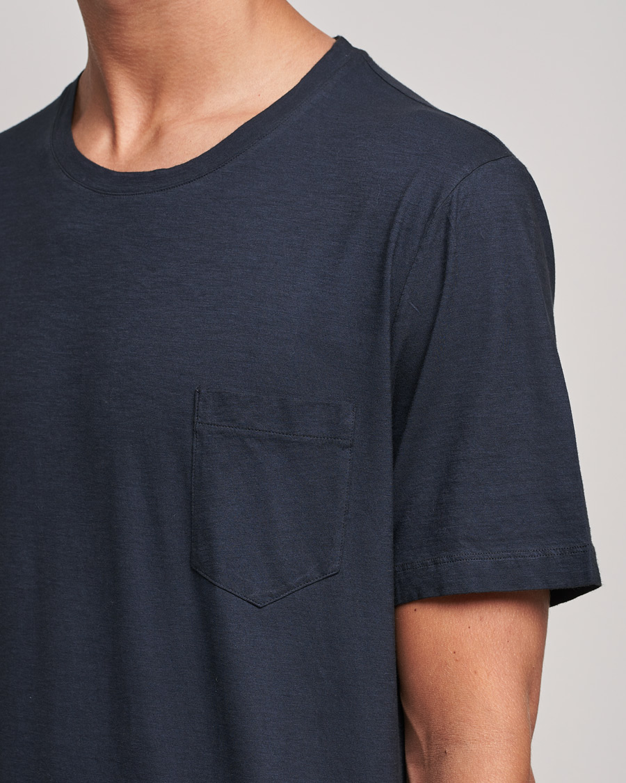 Homme | T-shirts | Massimo Alba | Panarea Watercolor T-Shirt Washed Black