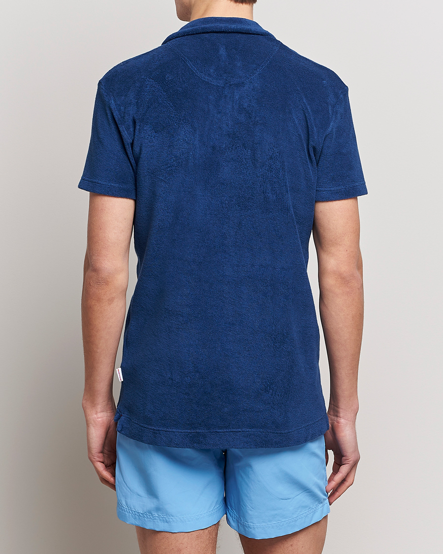 Homme | Polos | Orlebar Brown | Terry Polo Blue Wash
