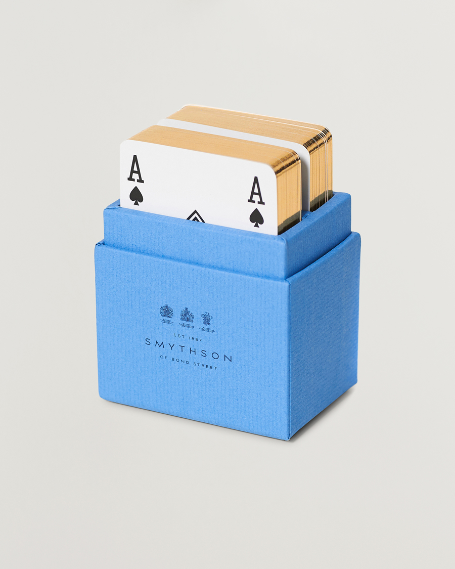 Homme | Pour La Maison | Smythson | SmythsonPlaying CardNile Blue