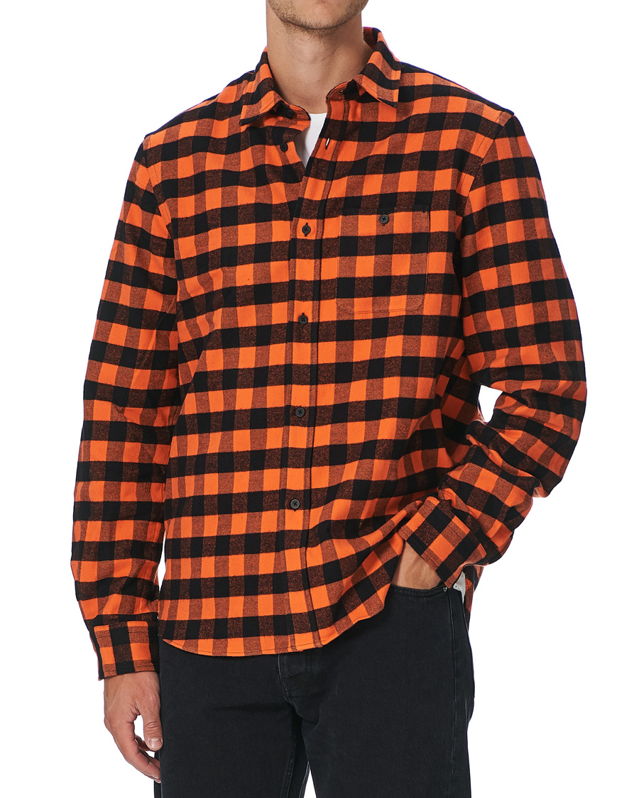 Homme | Chemises | KENZO | Flannel Shirt Orange Check