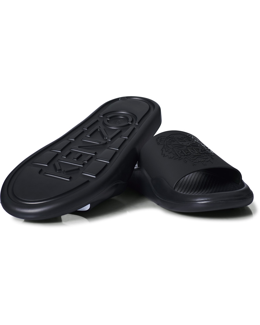 Homme | KENZO Tiger Pool Mules Black | KENZO | Tiger Pool Mules Black