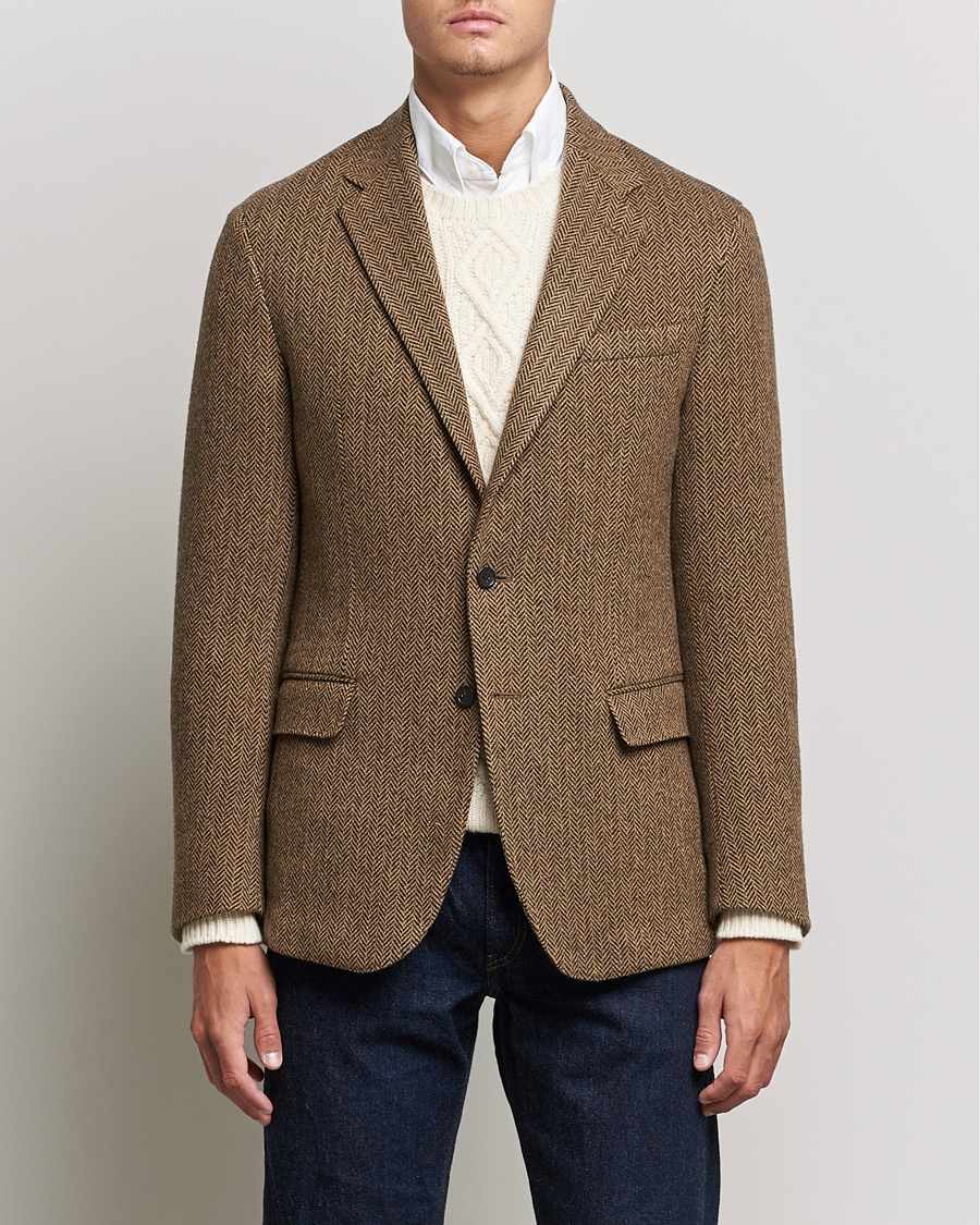 Homme | Blazers | Polo Ralph Lauren | Herringbone Sportcoat Brown