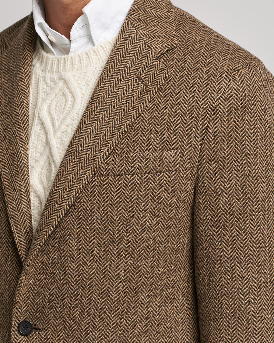 Homme | Blazers | Polo Ralph Lauren | Herringbone Sportcoat Brown