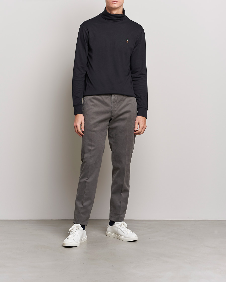 Homme | Pulls Et Tricots | Polo Ralph Lauren | Luxury Pima Cotton Rollneck Black