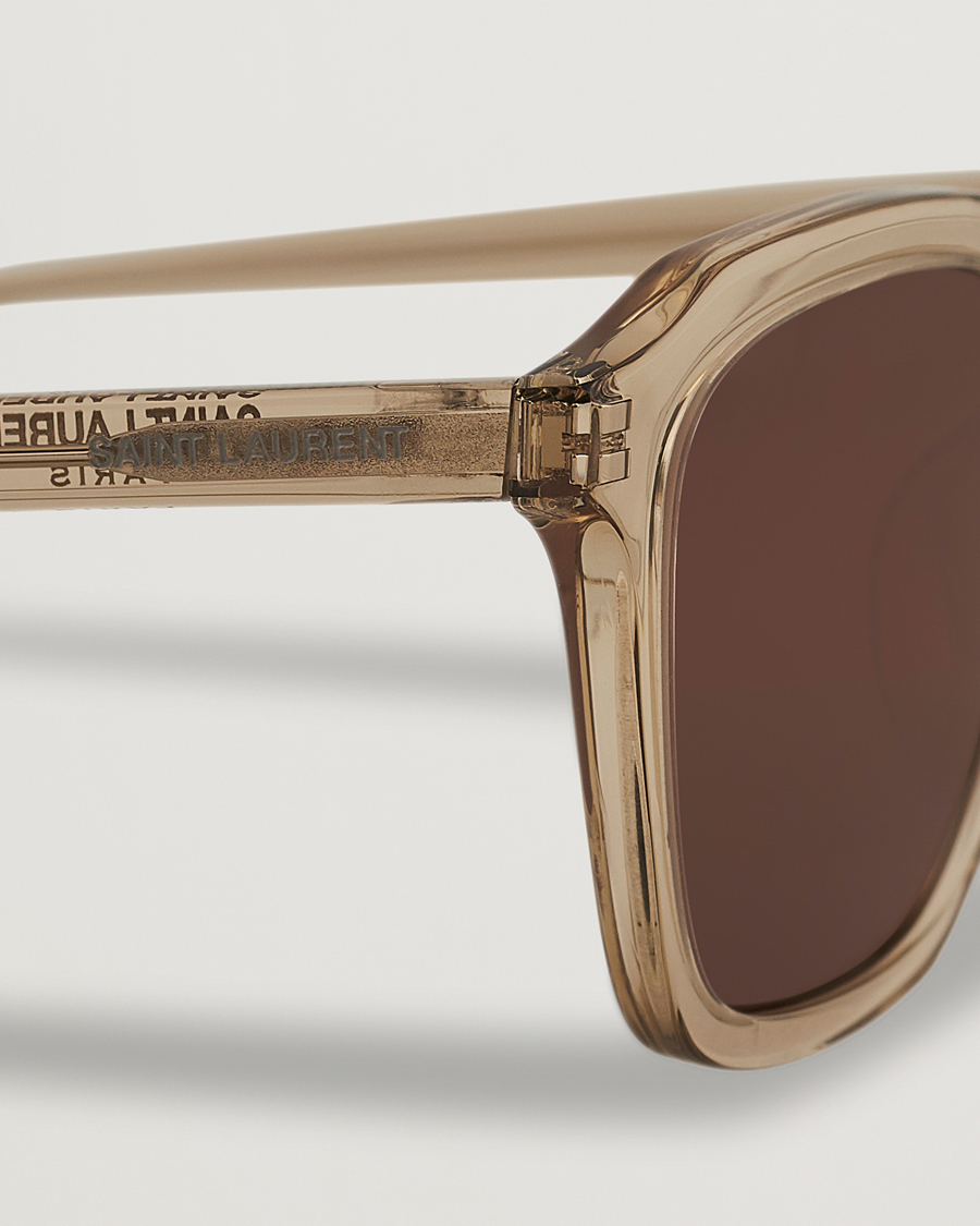 Homme | Saint Laurent SL 457 Sunglasses Yellow/Brown | Saint Laurent | SL 457 Sunglasses Yellow/Brown