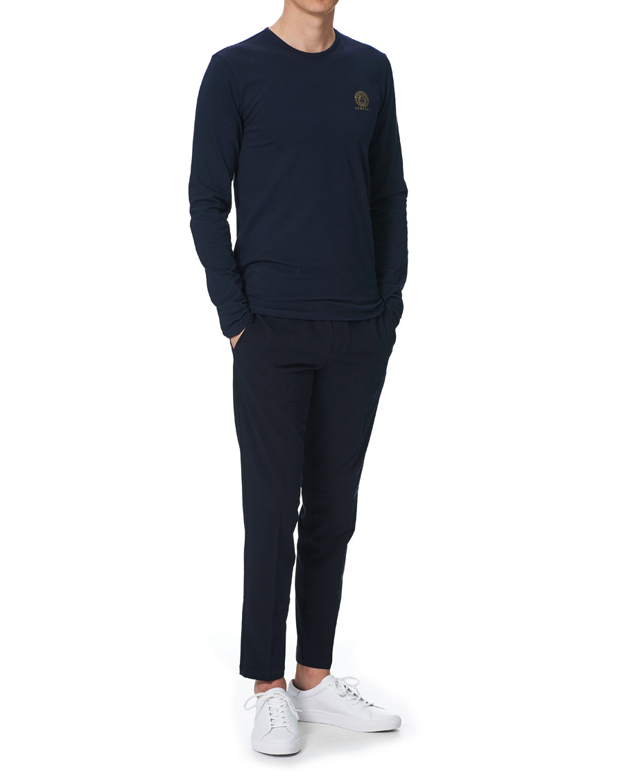 Homme | T-shirts | Versace | Medusa Long Sleeve Tee Navy