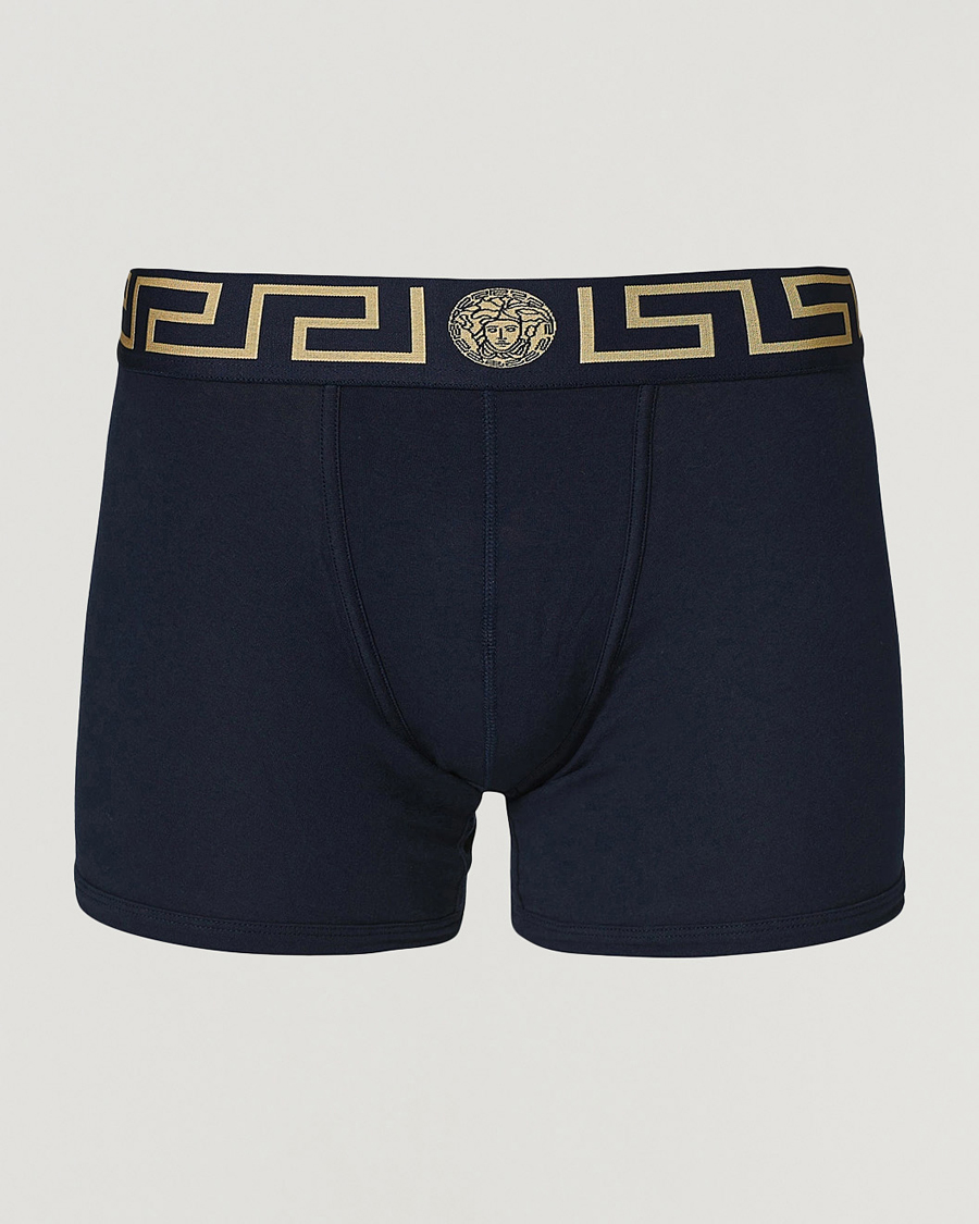 Homme | Sous-Vêtements Et Chaussettes | Versace | Greca Boxer Briefs Navy