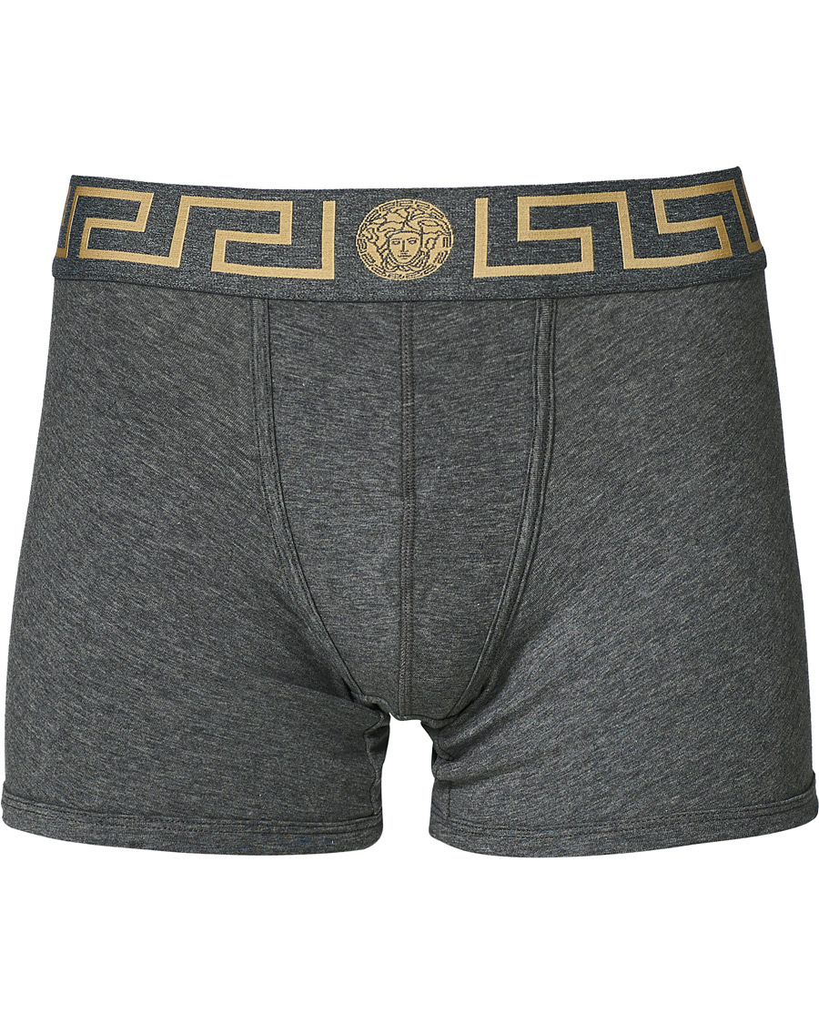 Homme | Sous-Vêtements Et Chaussettes | Versace | Greca Boxer Briefs Grey Melange