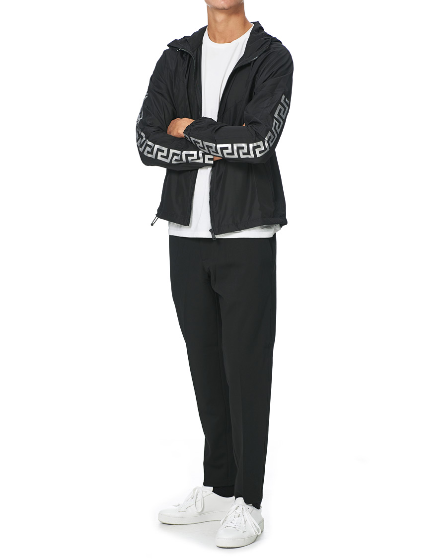 Homme | Manteaux Et Vestes | Versace | Monogram Hooded Jacket Black